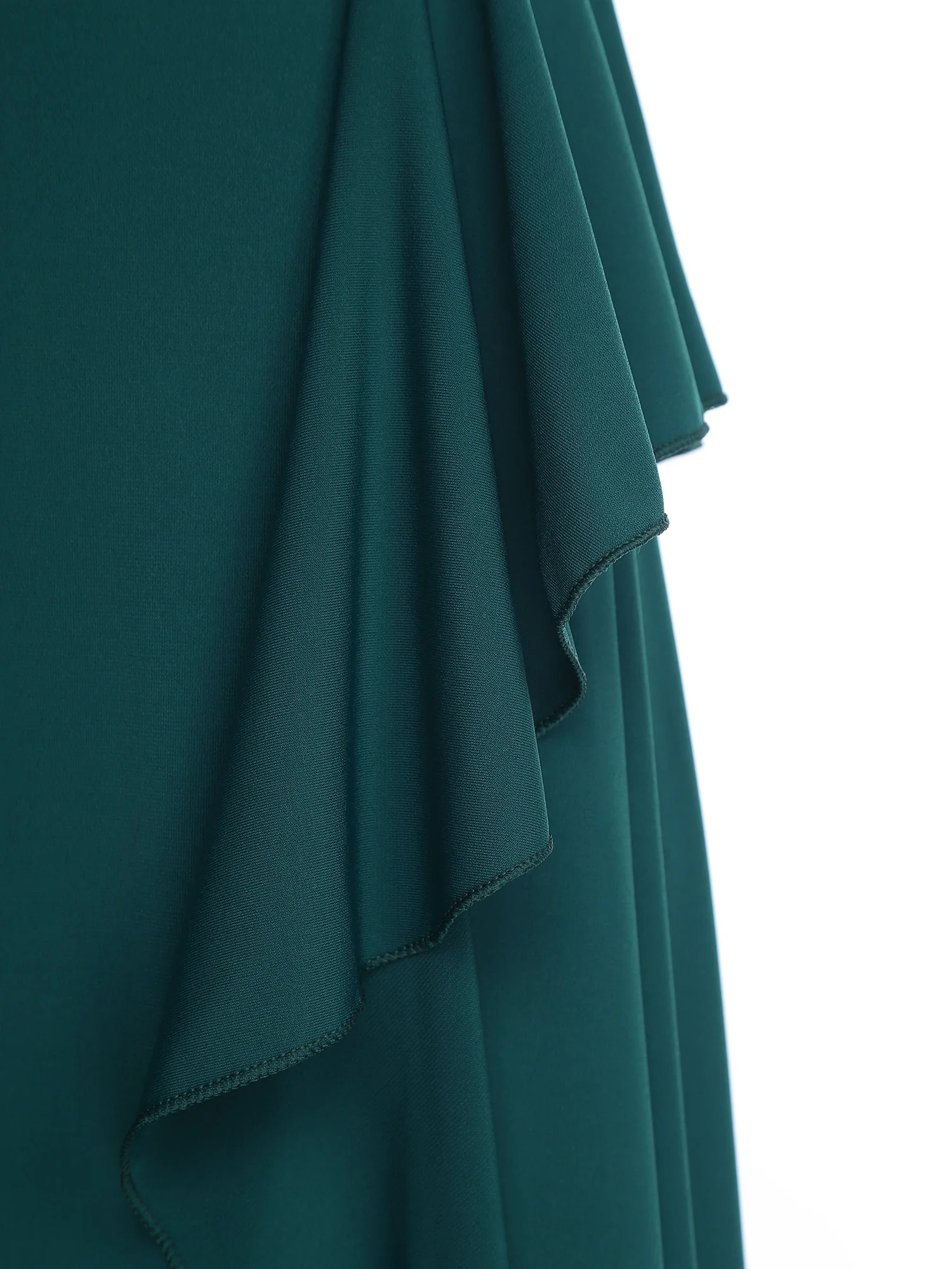 Gonna lunga da danza del ventre da donna Vita elastica con volant a cascata Pantaloncini di sicurezza con spacco laterale Gonna Dancewear per la danza popolare orientale