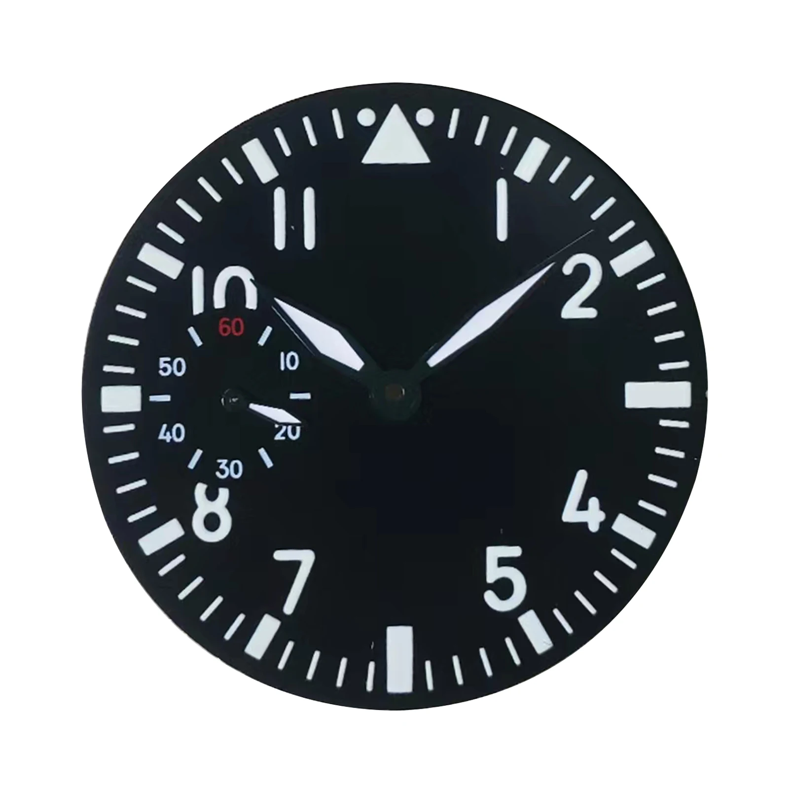 Dla ETA 6497 mechanizm zegarka zielony świecący 38,9 mm czarna tarcza zegarka i zestaw wskazówek zegarka zamiennik dla mechanizmu Seagull ST3600