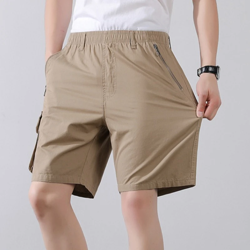 

Summer New Men's Cotton Cargo Shorts Joggers Sports Casual Workwear Shorts Man Bermuda Streetwear Fashion Short Pants Trousers