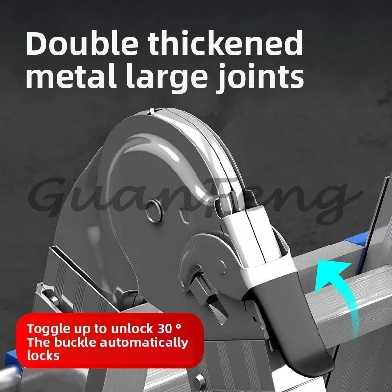 Portable multifunctional ladder folding engineering ladder indoor telescopic lifting