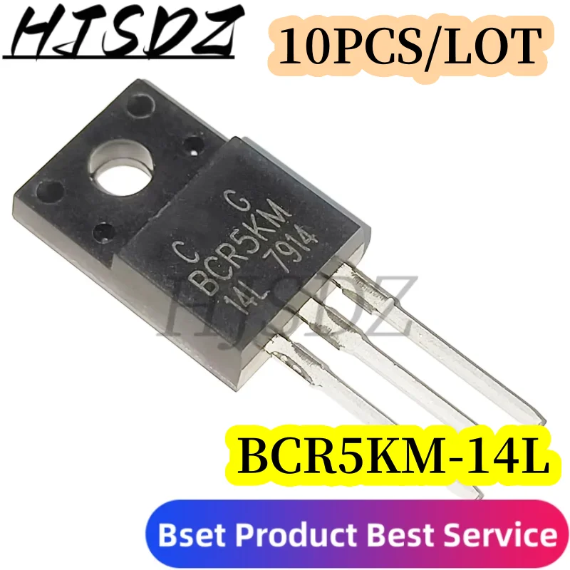 10pcs/lot BCR5KM-14L BCR5KM, BCR5KM-14, TO-220F