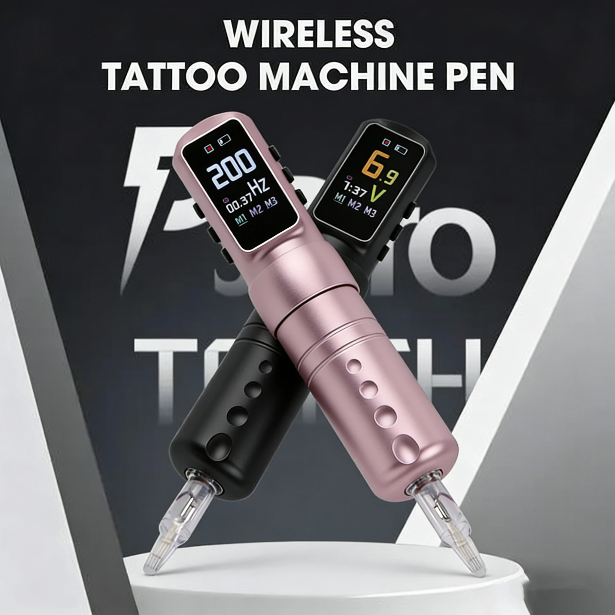 

3 Mode Wireless Tattoo Pen Digital Display Adjustable Voltage Professional Tattoo & PMU Machine for Art Embroidery & Tattooing
