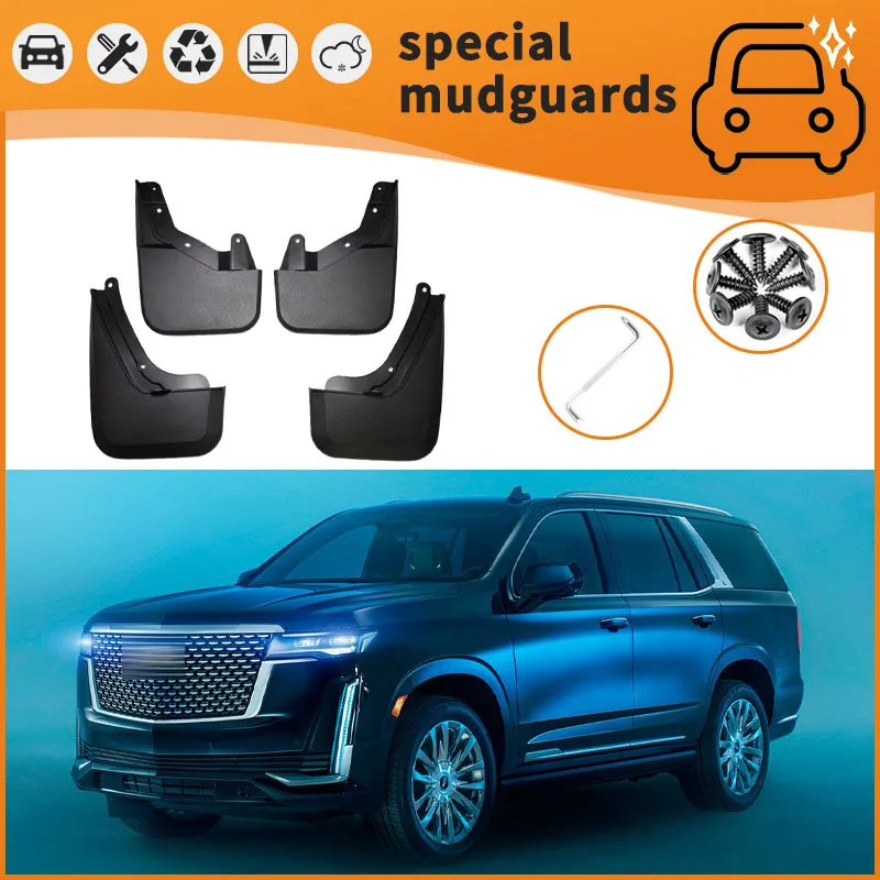 

For 21-24 models of Ford Escalade Mudguards Fender Mudflaps Front Rear Flares Splash Guards Cover Car Accessorie