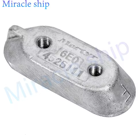 6E0-45251-00 Anode For YAMAHA Outboard Motor 8HP-60HP 2 Stroke 4 Stroke 65W-45251 Powertec Boat Engine Aftermarket