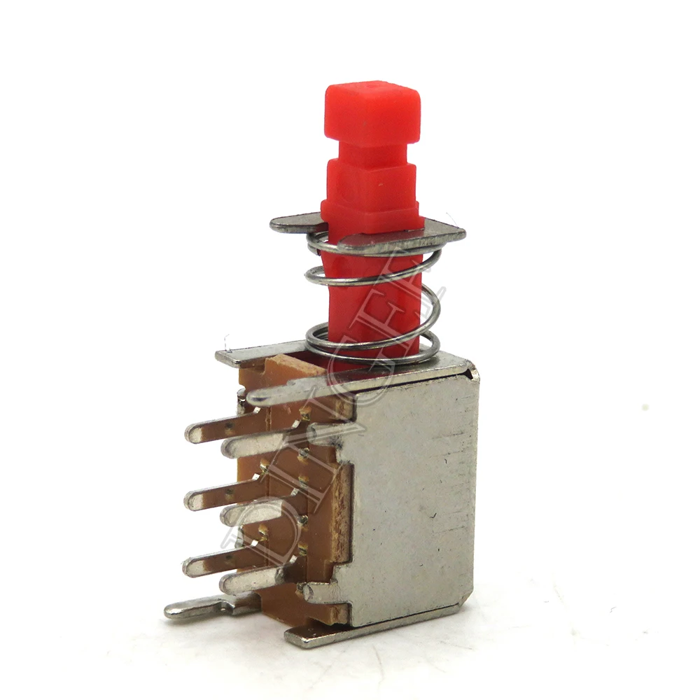 10 jeux de commutateurs à clé directement PS-22F03 A03, bouton-poussoir autobloquant/déverrouillage DPDT bipolaire 6 broches, interrupteur d'alimentation à clé autobloquant