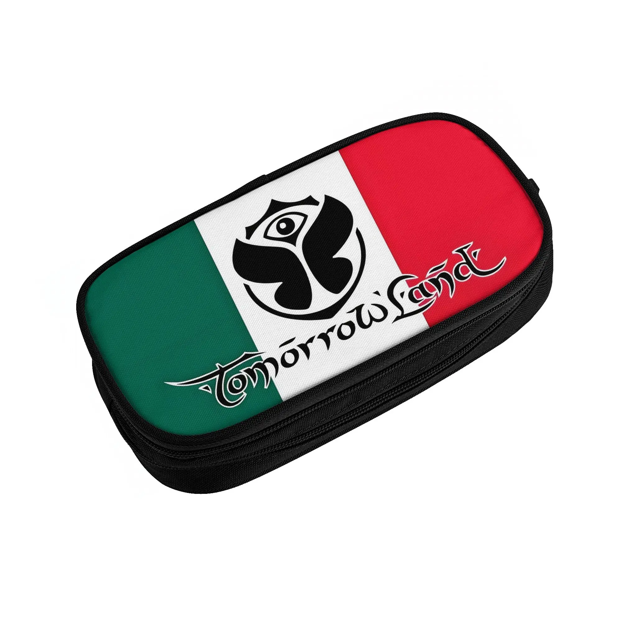 Tomorrowland Belgian Electronic Dance Music Festival Kawaii Pencil Case Girl Boy Big Capacity  Pencil Pouch Students Stationery