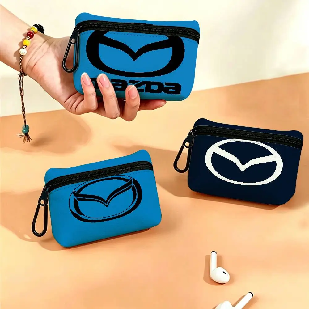 M-Mazda Sporty-Practical Oxford Cloth Zipper Coin Purse Portable Hanging Key Pouch Organizer For Travel Cosmetic Bag