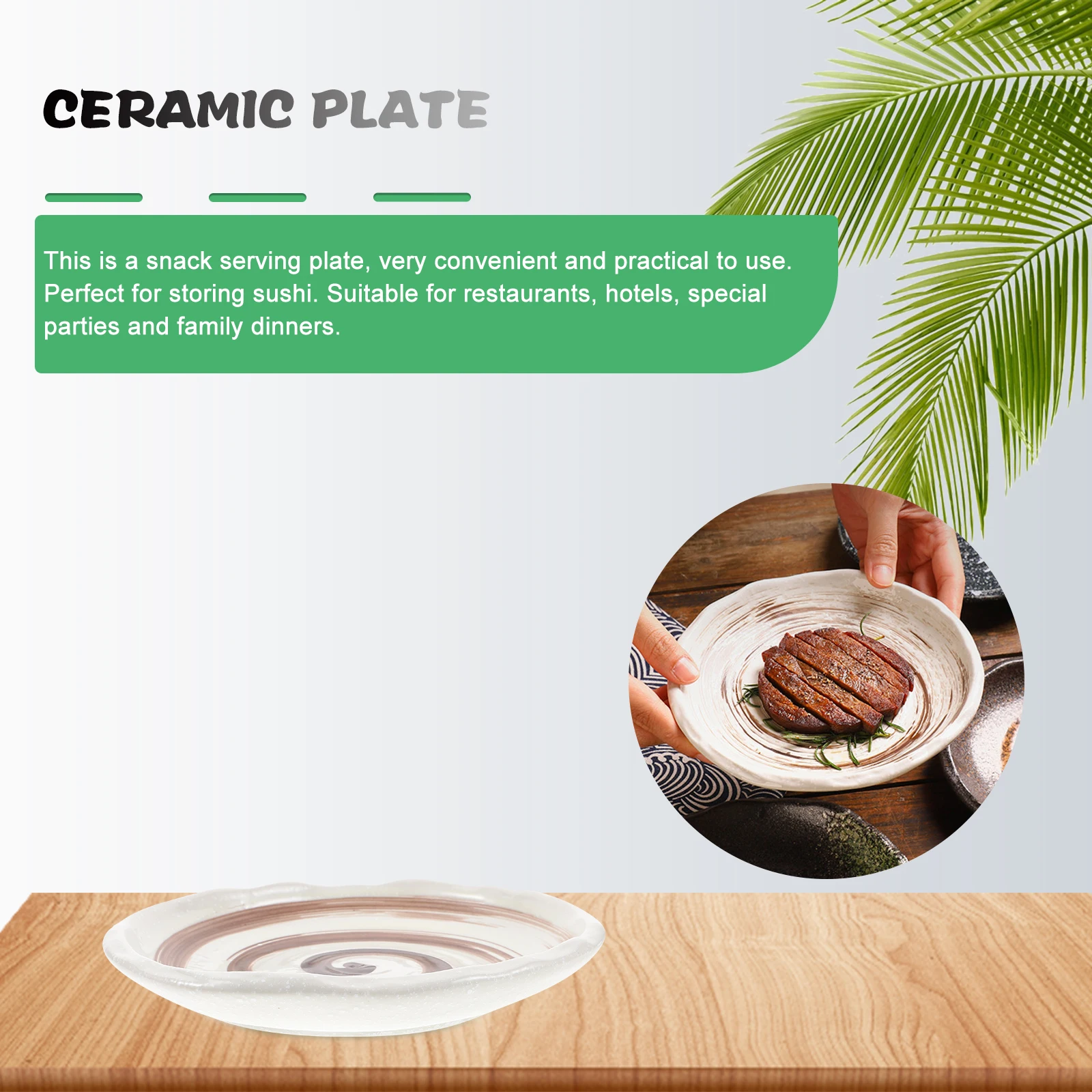 

Sushi Plates Serving Platter Tray Platters Japanese Ceramic Food Display Dish Snack Appetizer