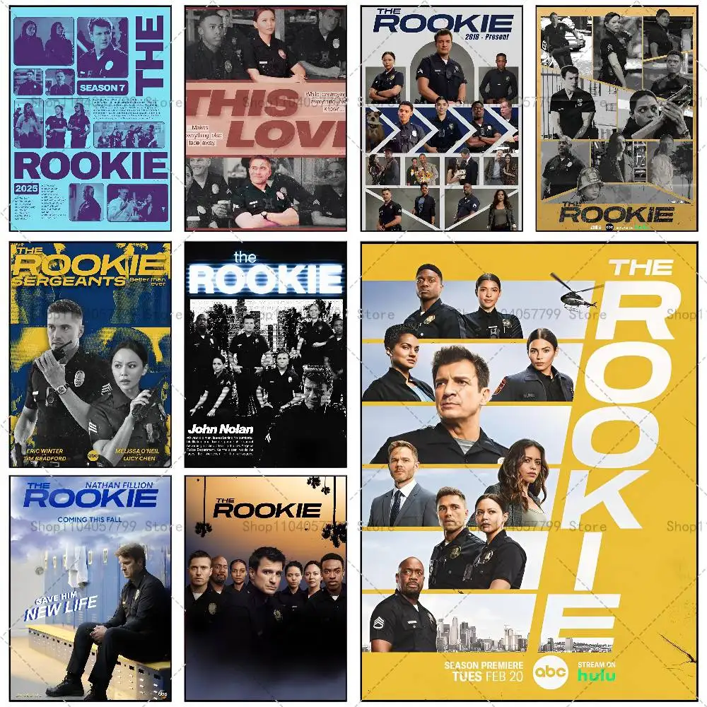 Film-Poster „The R-Rookie“, selbstklebendes Wandbild, Kunst, wasserfester Aufkleber für Bar-Raumdekoration, hochwertiger Druck, Geschenk
