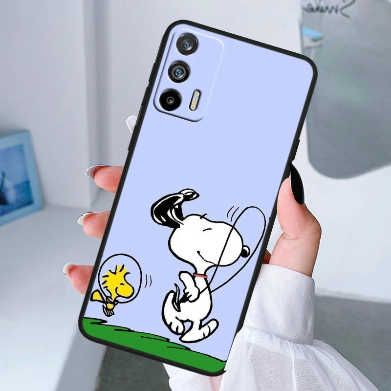 جراب سيليكون أسود لـ oppo realme gt3 2 c55 c33 c35 c30s c31 x3 x2 q5i q3s c21y pro