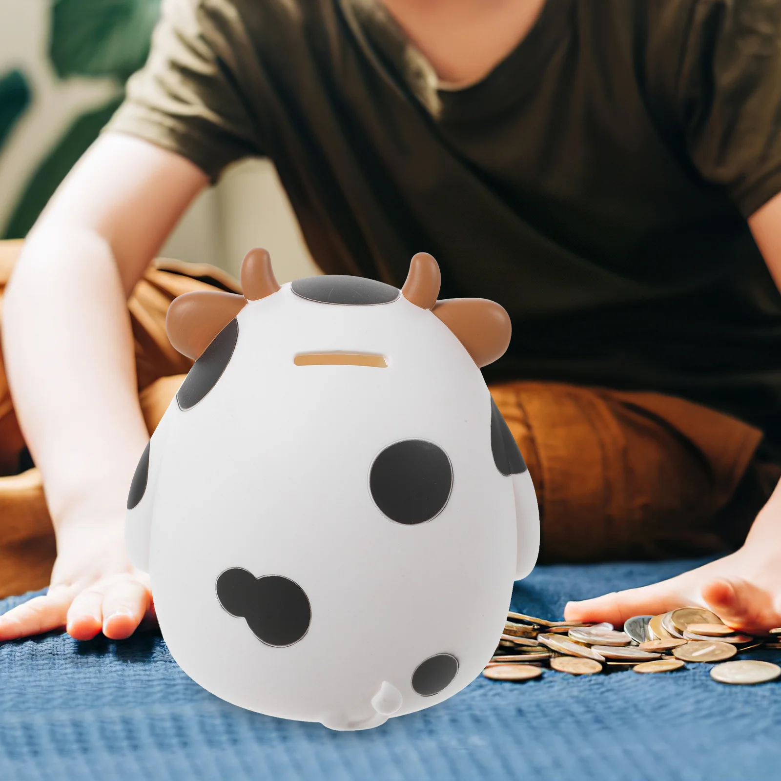 1 stks kinderen spaarpot koe vorm geld pot grote capaciteit waterdichte creatieve spaardoos voor kinderen vakantie cadeau thuiskantoor