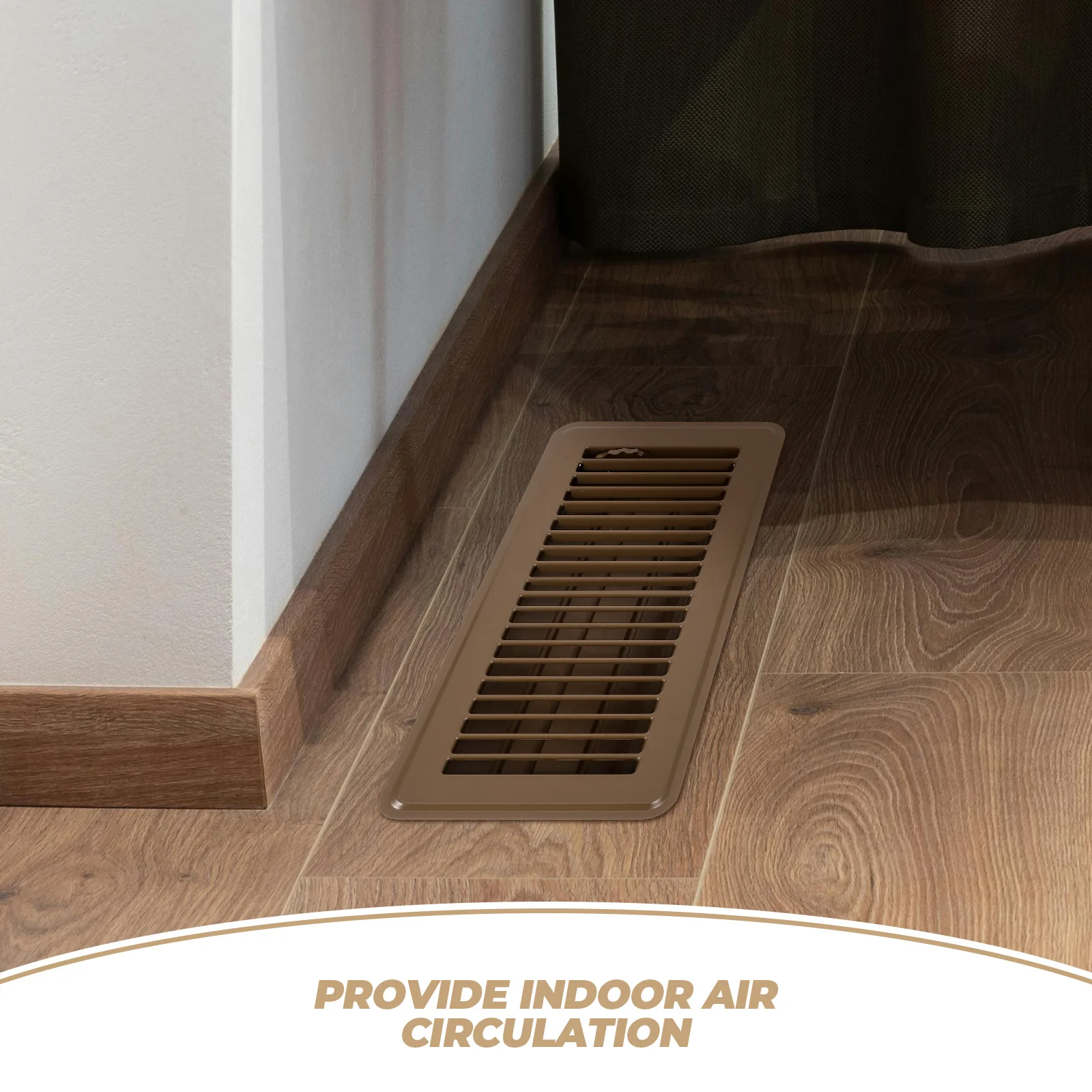 Multi-Functional Floor Vent Cover Indoor Air Circulation Vent Floor Grille Cover Multi-Functional Air Vent Outlet Air Grille