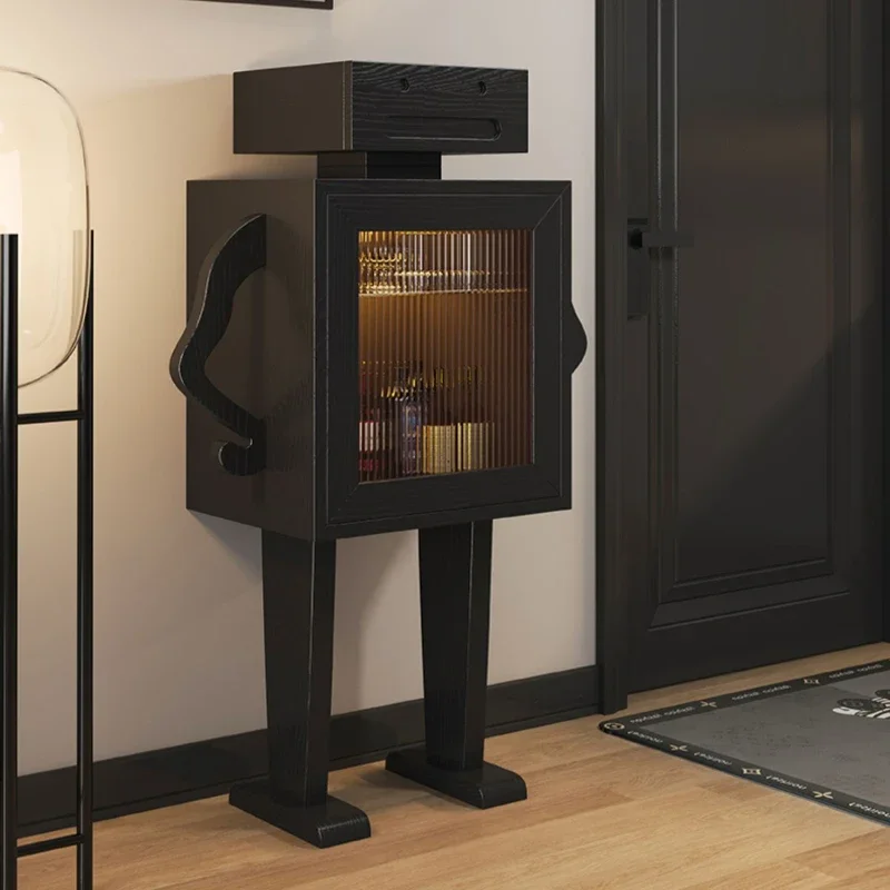 Robot Meal Side Cabinet Storage  Side Cabinet Personality Creative Hallway Storage Wine Storage