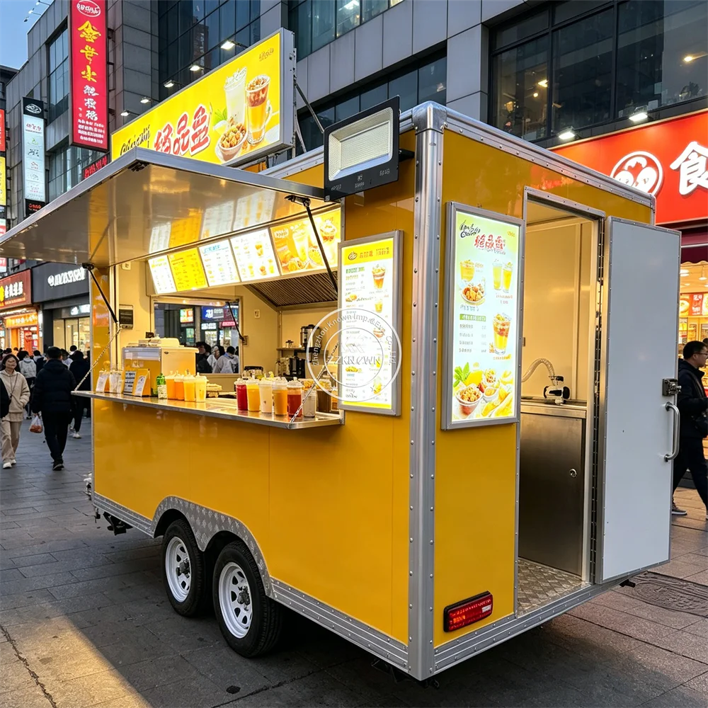 

Mobile Gourmet Food Truck Hot Dog Pizza Cart Customized Mobile Restaurant Food Trailer with Cooking Equipment