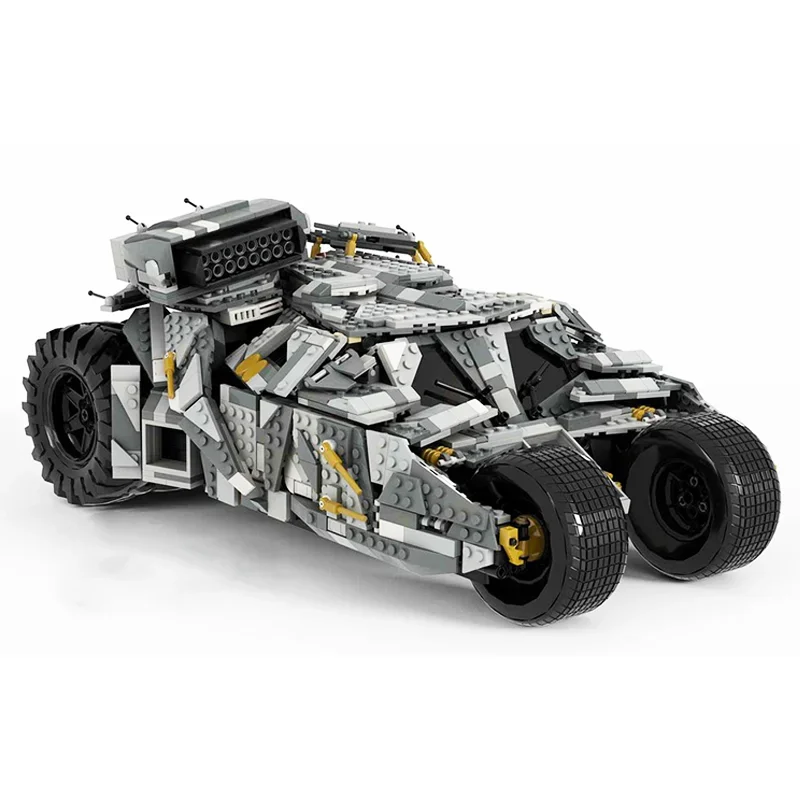 

MOCHOT 1123PCSClassic Movie Snowfield BATMOBILE TUMBLER Gray Car Toy Educational Building Blocks Birthday Gift