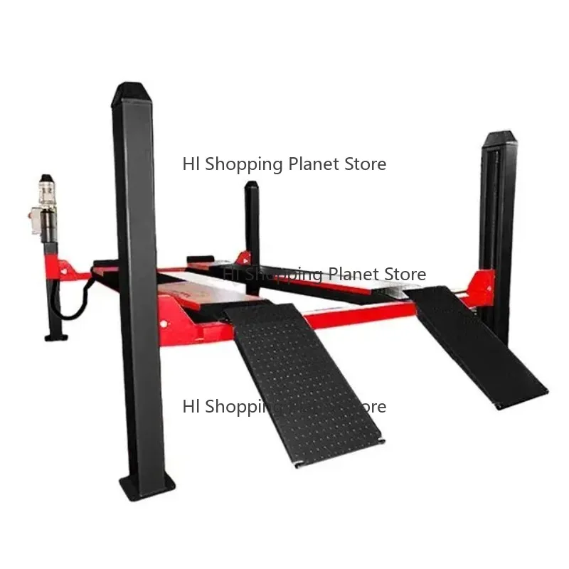 Deposit Price Lift Double Cylinder 1750mm Lifting Height 950-1150mmHeavy D-uty Four-Wheel Alignment 4 Post Hydraulic Captain