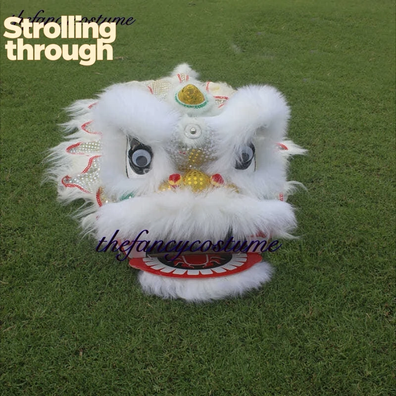 

35 см Китайский традиционный костюм для львиных танцев, реквизит для народного фестиваля, украшение