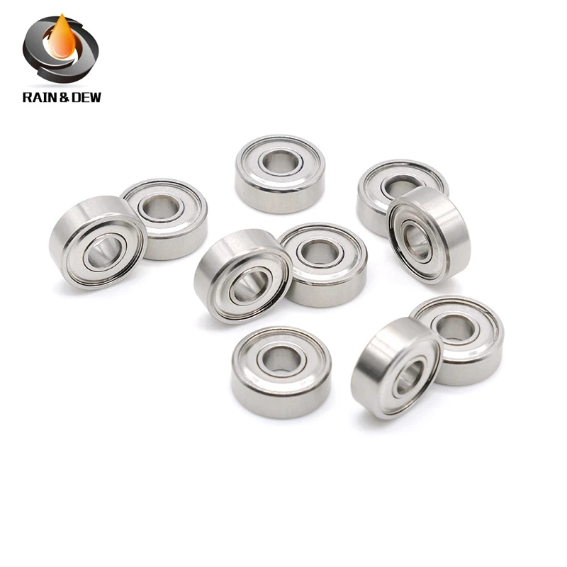 

S606ZZ Bearing 6*17*6 mm 10Pcs ABEC-7 440C Roller Stainless Steel S606Z S606 Z ZZ R-1760ZZ Ball Bearings