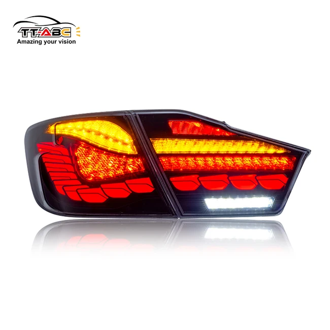 

TT-ABC LED Dragon Scale Style Sequential Animation Taillight For Toyota Camry 2012 2013 2014 Smoked Car Rear Bumper Light