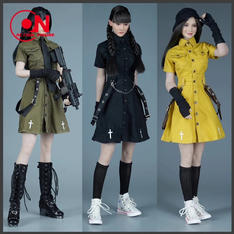 

1/6 CHILI TOYS CL004 Female Sexy Vigorous Youth Vigor Workwear Dress Set for 12-inch Female Soldier Action Figure Doll