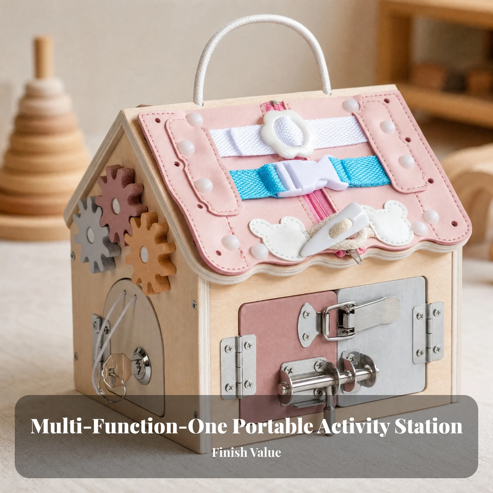 busy-house-with-carry-handle-educational-early-learning-activity-house-wooden-activity-cube-fine-motor-skills-toy
