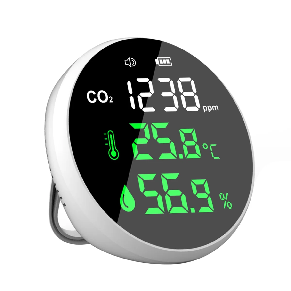 

Portable Carbon Dioxide Detector Air Quality Tester CO2 Meter Thermometer Hygrometer Detector