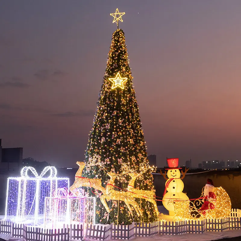 Outdoor LED modeling lights 2022 Spring Festival decoration gift box Large street square real estate landscape lighting