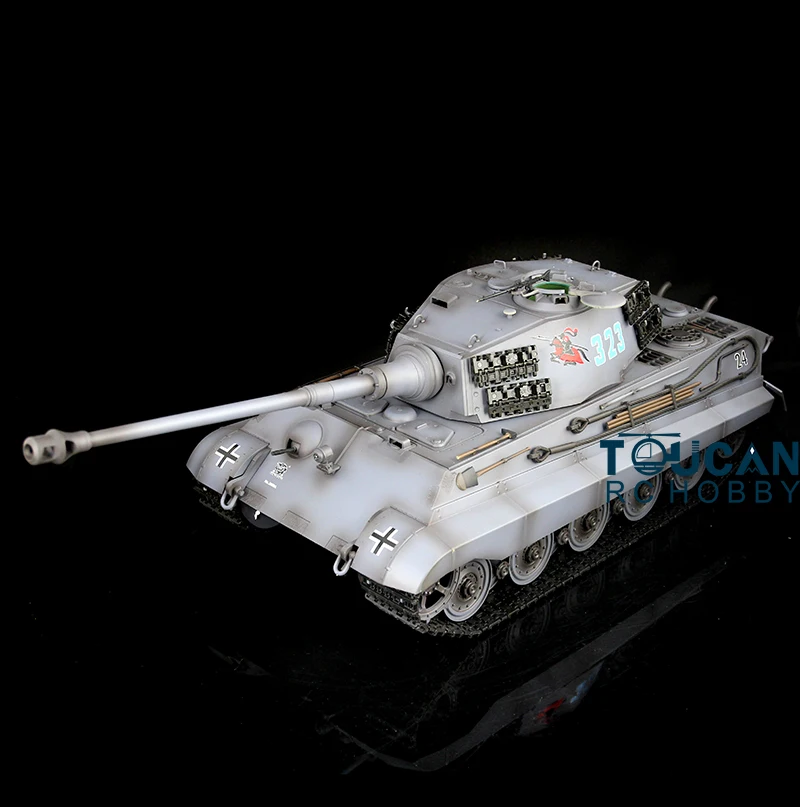 1/16 Schaal Heng Long 7.0 Plastic Duitse King Tiger Rtr Rc Tank 3888A 360 ° Torentje Geschenken TH17533-SMT4