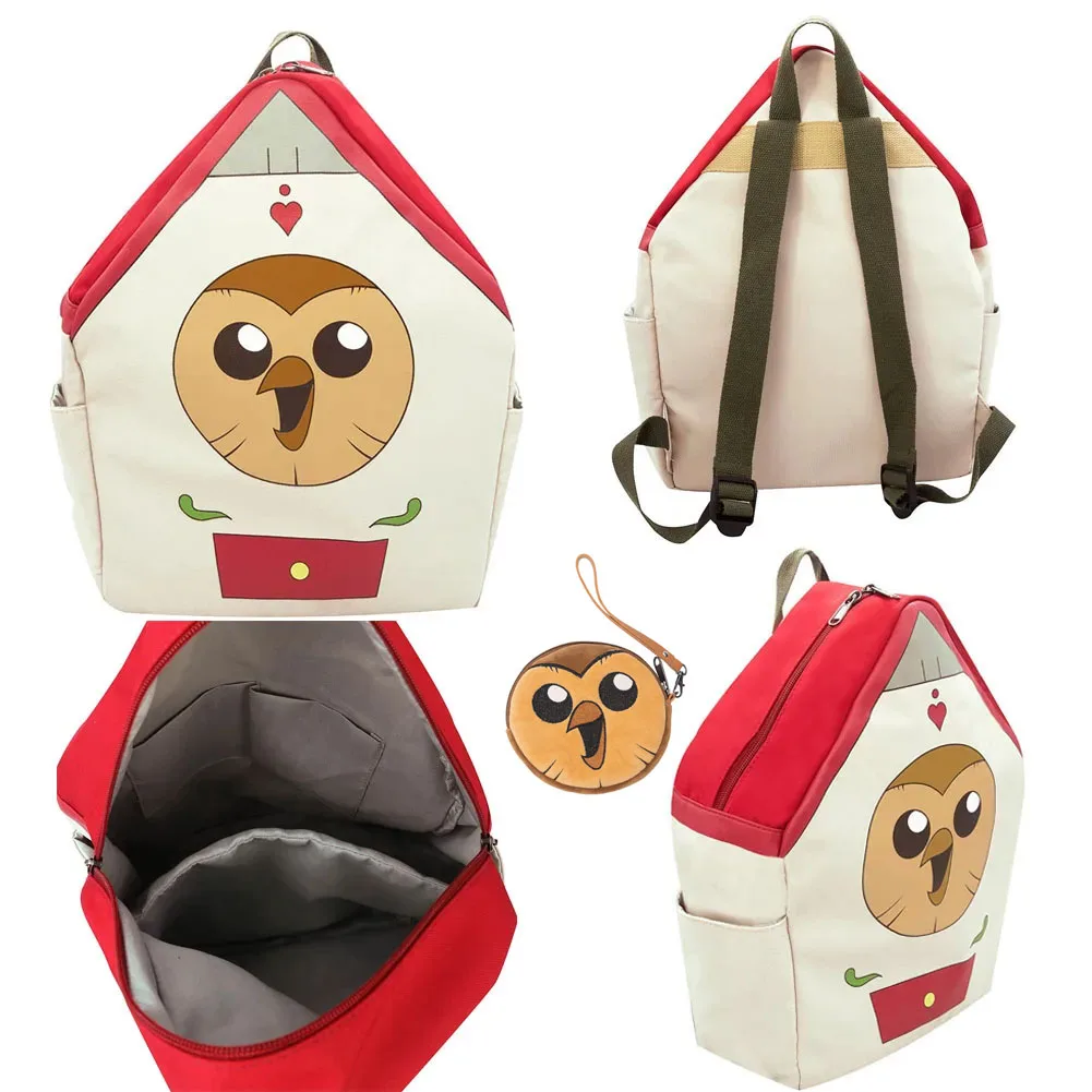 

Hooty Backpack Coin Purse Cute Zipper Wallet Casual Student Kids School Bags Cartoon The Owl Cosplay House Costume Accessories