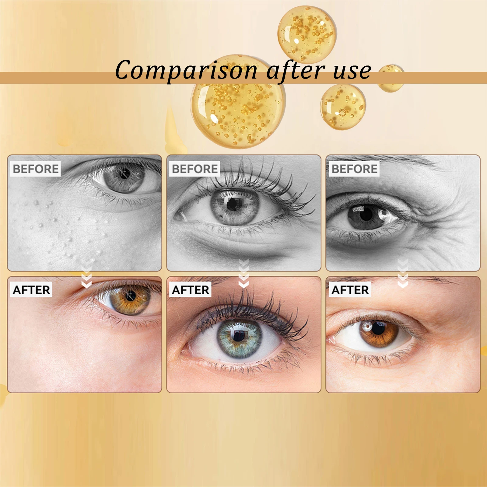 Hoygi Snail Peptide Eye Cream против морщин, укрепляющий, увлажняющий, быстро впитывающий, нежный, нежирный, для всех типов кожи