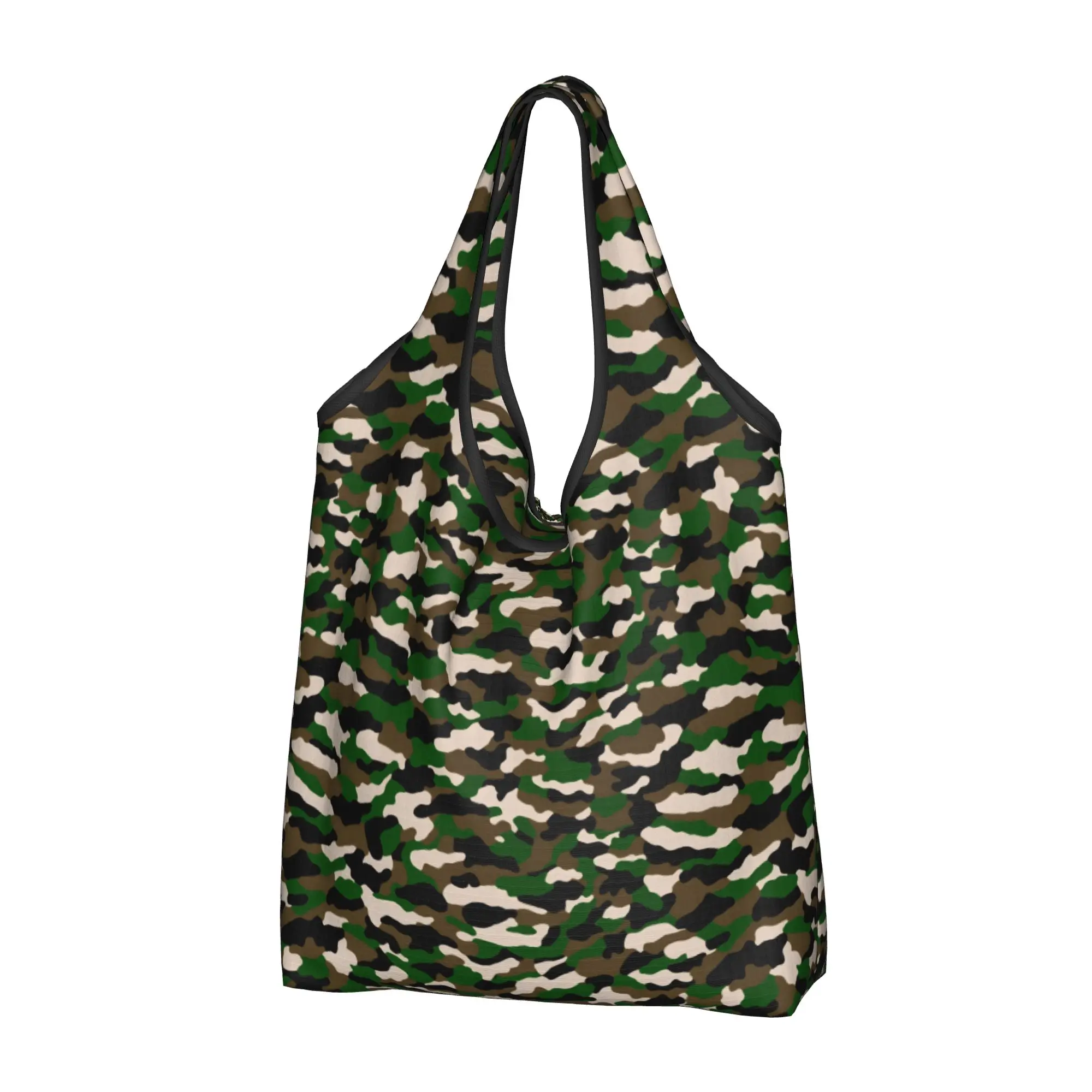 Fashion Camouflage  Military Army Camo  Shopping Tote Bags Portable Military  Groceries Shoulder Shopper Bag