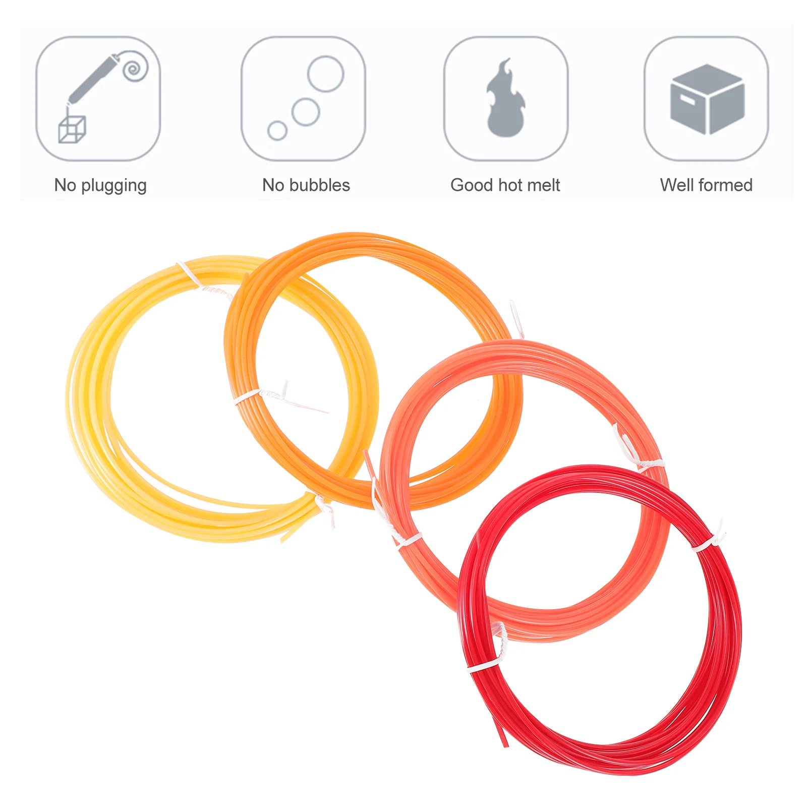 

20 шт. филамент для 3D-ручки 1,75 мм, универсальные совместимые расходные материалы PCL, цветные сменные картриджи для 3D-печати и рукоделия