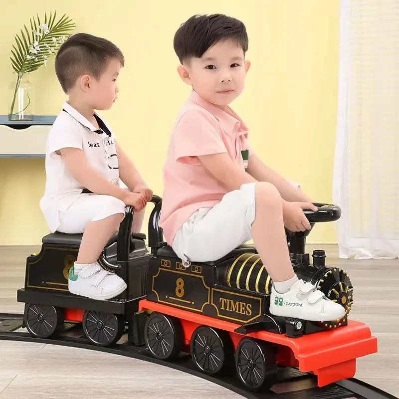 Jouets de voiture électrique pour tout-petits, jouet de train sur la voie ferrée