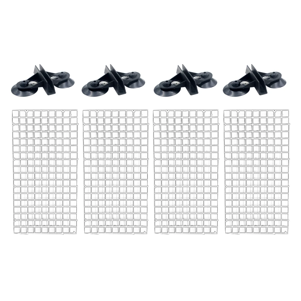 

4pcs Aquarium Isolation Panel Lattice Plate Fish Tank Divider Egg Crate Spliced Grid Breeding Separation Pet Supplies Water