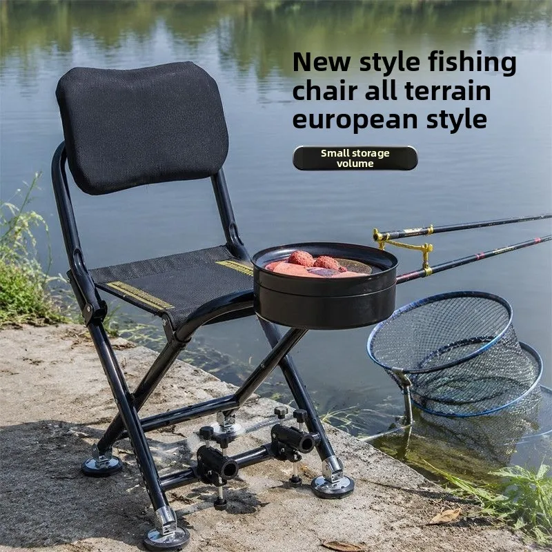 Fishing Chairs AllTerrain Ultra Light Foldable Adjustable Wild Angling Bench Portable Outdoor Fishing Gear Field Bank Fishing