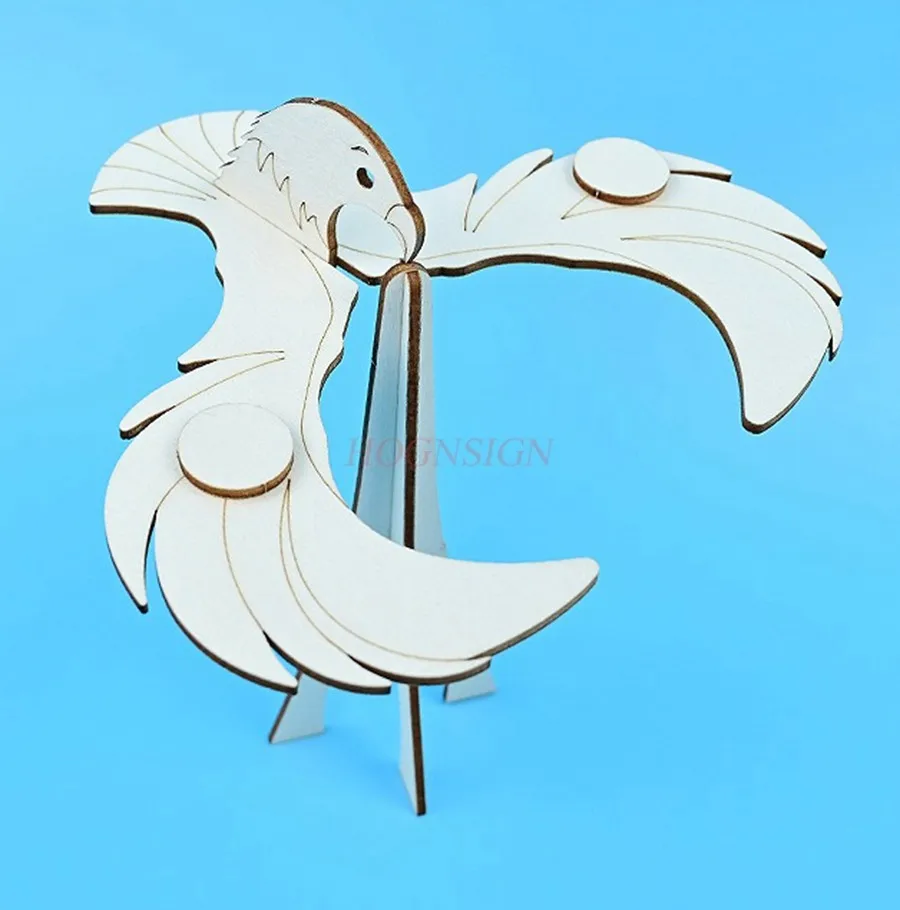 1 set Eagle Balance Bird Handmade DIY Technology Small Maker Wooden New Teaching Aid Scientific Experiment Material Package