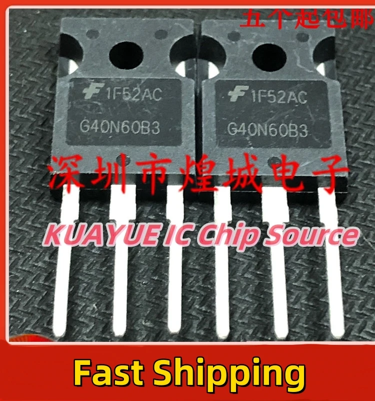10PCS-30PCS   HGTG40N60B3 G40N60B3  TO-247 600V 40A   Best Quality Fast Shipping  In Stock