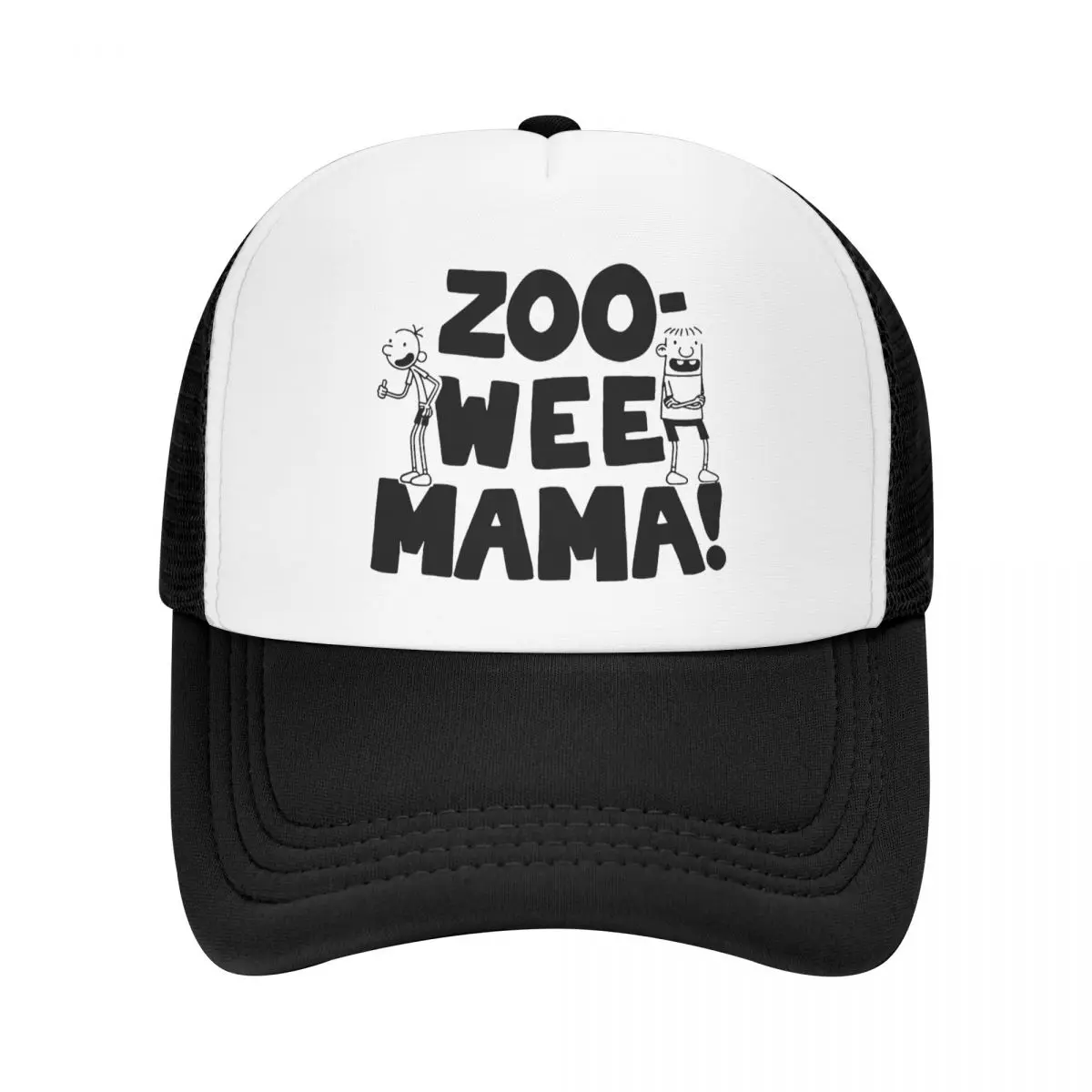 Diary Of A Wimpy Kid Zoo Wee Mama Mesh Baseball Cap Adult Retro Sun Caps Loded Diper Hats Adjustable Sun Caps Spring Trucker Hat