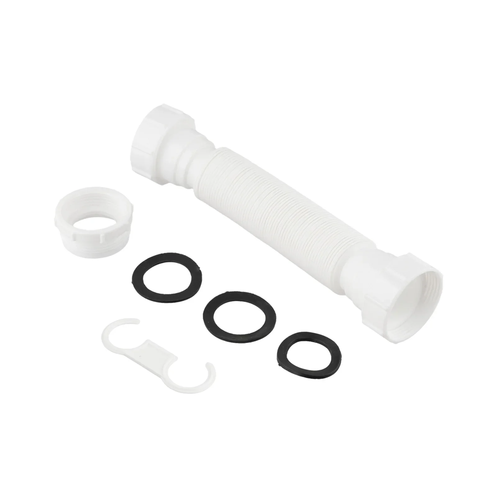 Effective Water Seal Mechanism Flexible Drainage P-trap Adapter Stretchable Length Versatile Compatibility Corrugated Hose