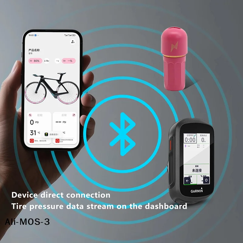 【S】2pieces/box TPMS T1 Tire Pressure Monitoring System Bike Air Pressure Monitor Real-Time Wireless Tire Pressure Detector