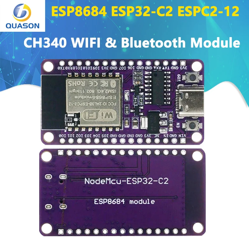 ESP8684 ESP32-C2 ESPC2-12 DevKit Serial CH340 WIFI & Bluetooth Module