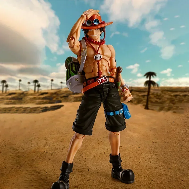 الجديد في المخزون S.H.Figuarts SHF قطعة واحدة PORTGAS.D.ACE SABO لوفي أطقم منمذجة عمل أرقام لعبة مجسمة هدية للأطفال
