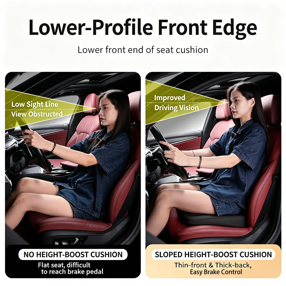 Car Seat Booster Cushion 6cm Height Seat Cover Thicken Seats Pad for Subaru WRX Forester Outback Crosstrek Legacy Impreza Levorg