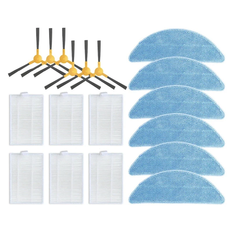 

For Redmond RV-R670S Replacement Side Brush HEPA Filter Mop Pads As Shown Plastic Sweeper Accessories B