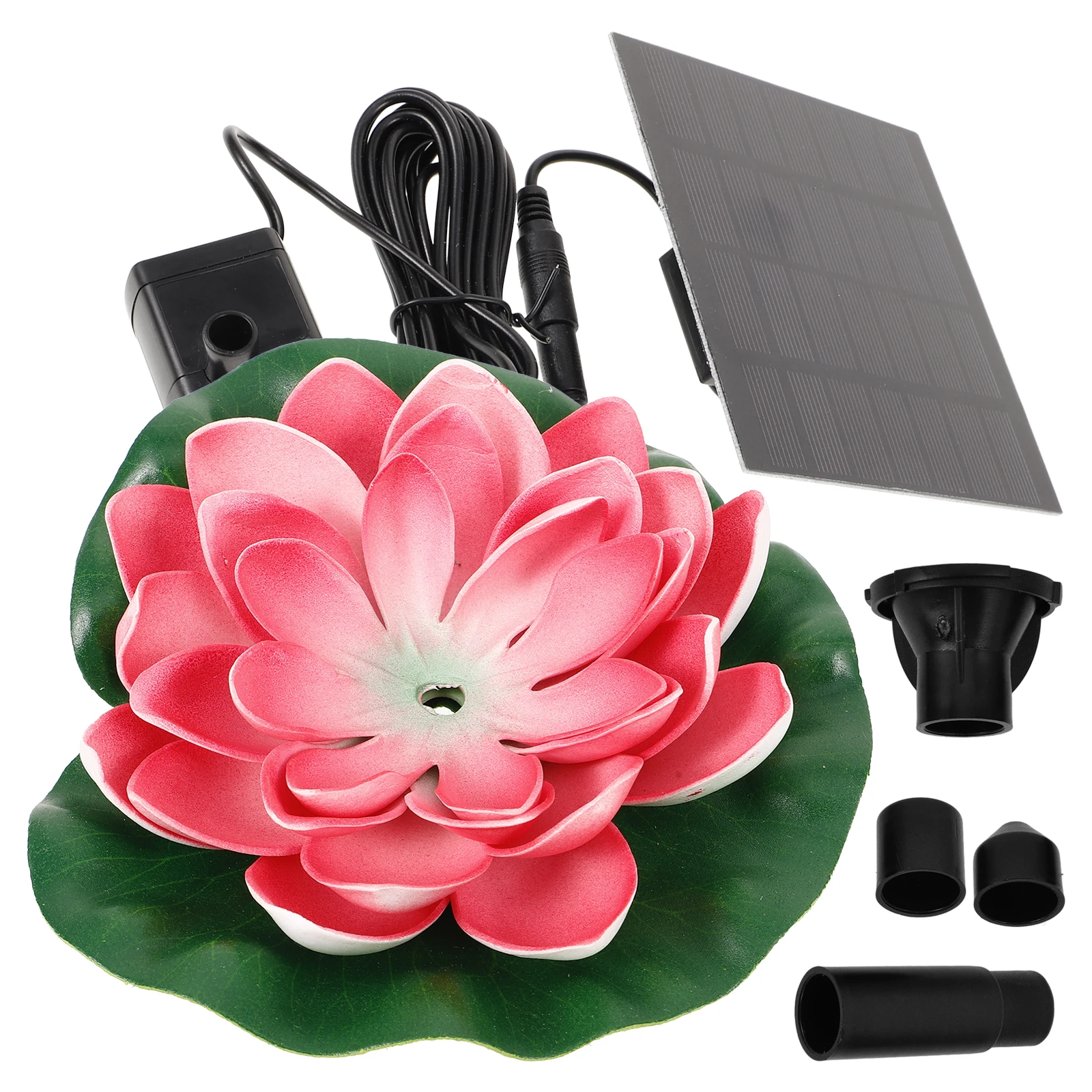 

Flower Floating Solar Fountain for Outdoor Garden Pond Water Decor Easy Use Landscape Ornament Home Supplies