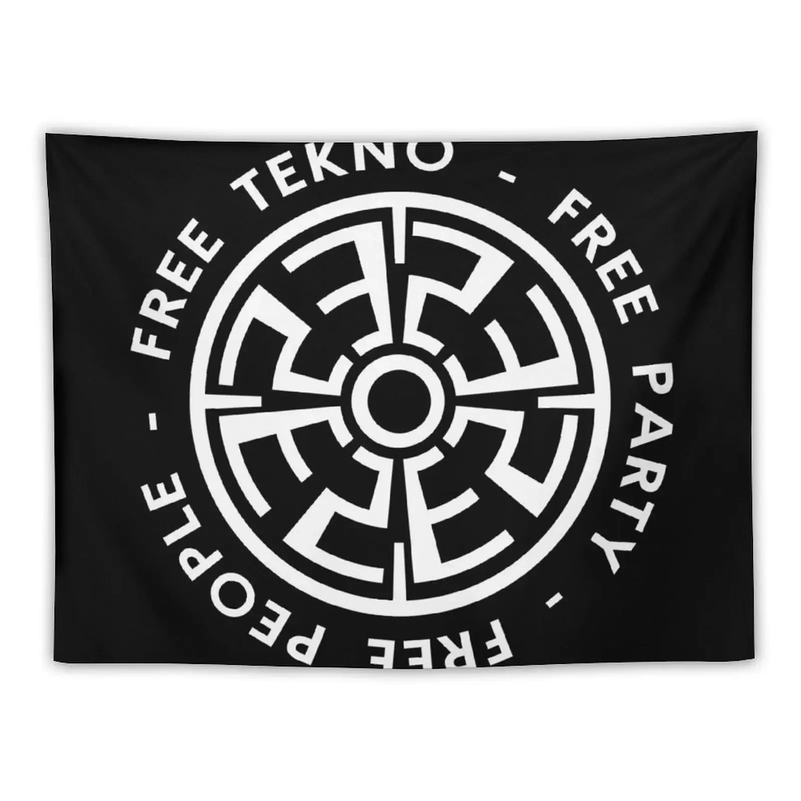 

23FT002 - Tekno 23 people free tekno free party Tapestry Room Decorations Aesthetic Home Decoration Tapestry