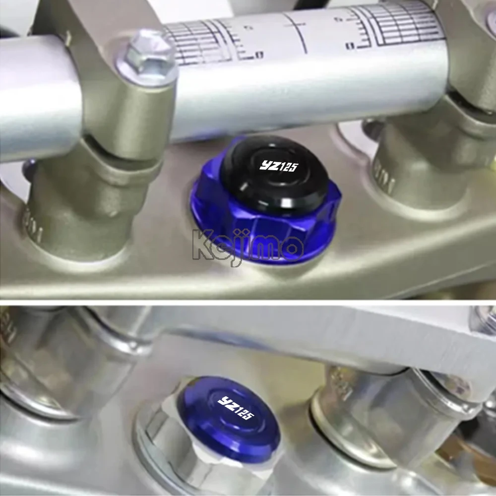 Motorcycle HandleBar Steering Stem Cap Shaft Decorative Cover For Yamaha YZ125 YZ125X YZ 125 125X YZ 125 X 1994-2023 2024 2025