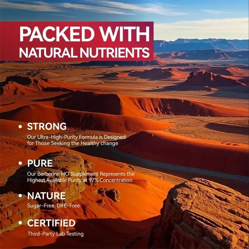 Premium Berberine - Promotes Heart and Blood Vessel Health, Boosts Immunity, Promote Metabolism, and Maintain Health
