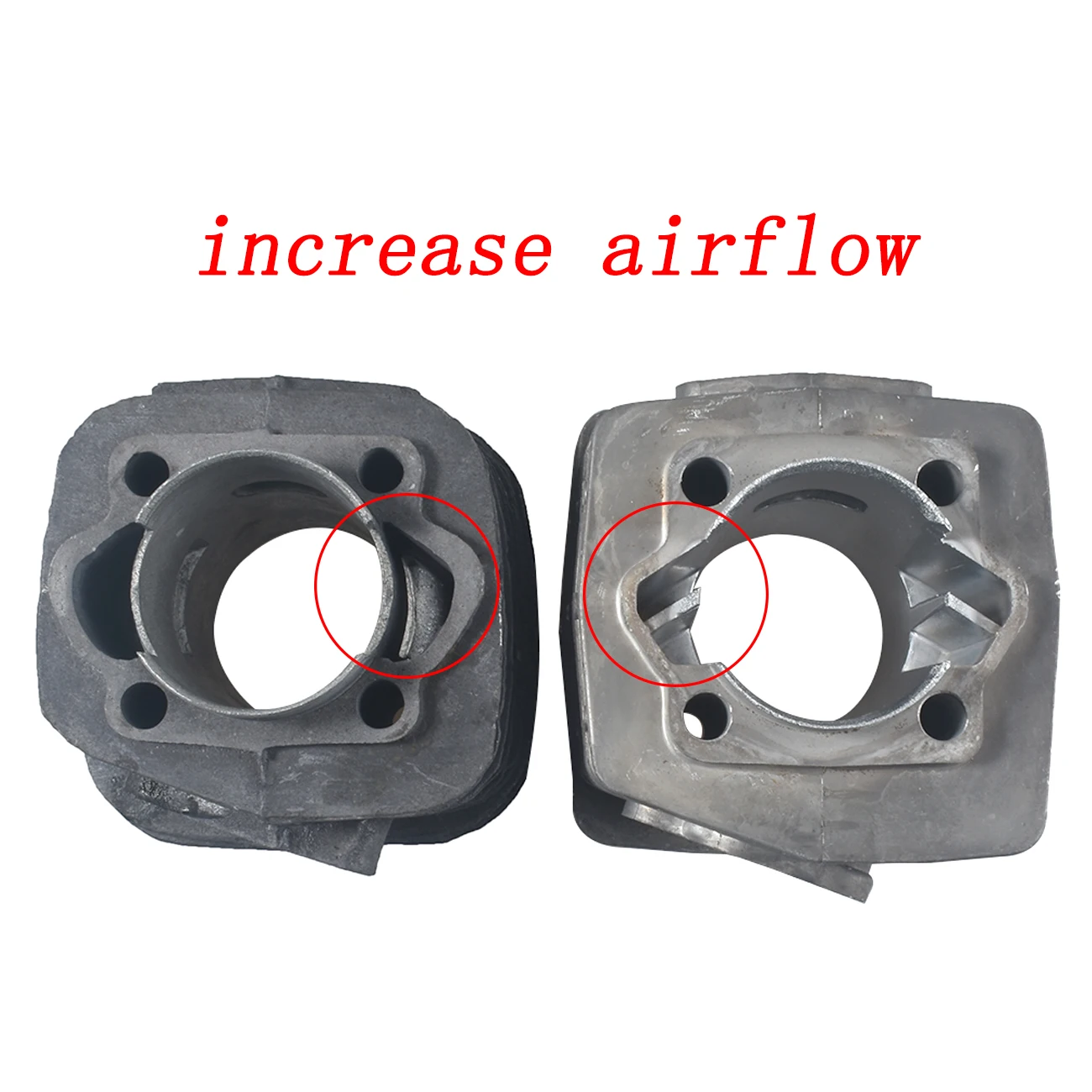 sthus Upgrade Cylinder &CNC Cylinder Head Kit For 66cc 80cc Stroke Engine Motorised Bike