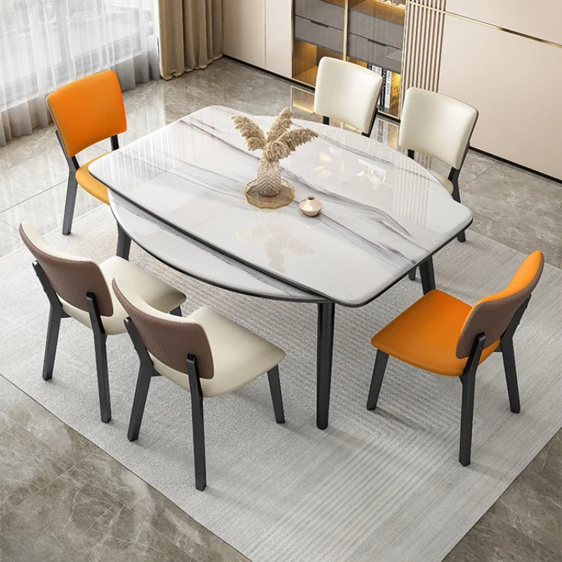 

Unique Living Room Dining Table Chair Waterproof Luxury Kitchen Dining Tables Space Saving Mesas De Jantar Restaurant Furniture